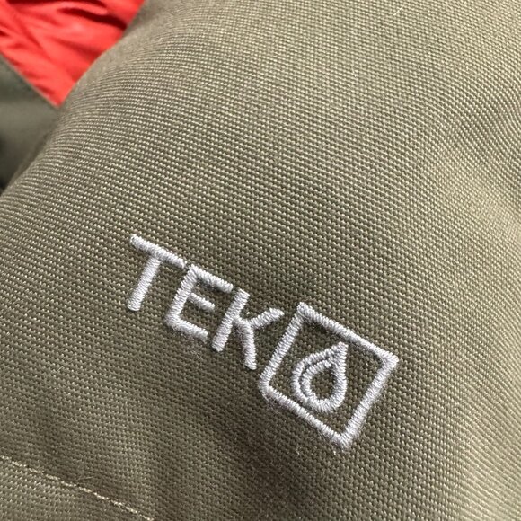 L.L. Bean Maine Mountain Parka Down Coat Womens 3X Green Faux Fur Tek CJ-2207 - Picture 8 of 11